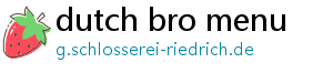 dutch bro menu